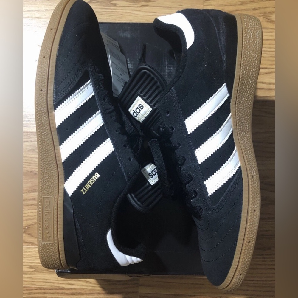 Adidas Busenitz Size 11 Black Suede Gum Sole Sneakers New in Box G48060